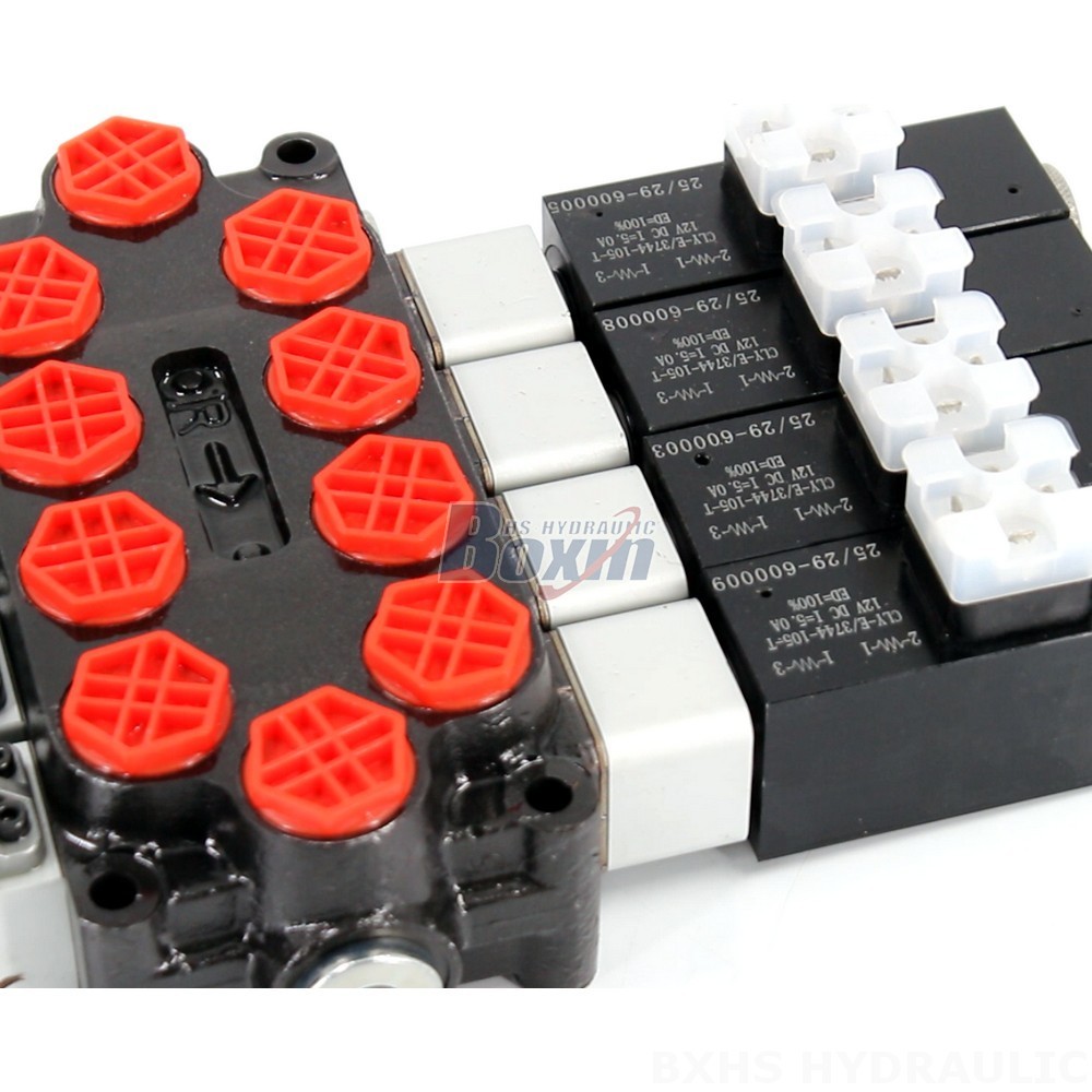Manufacturer Direct: Q45 Solenoid & Manual 4 Spool Monoblock Directional Valve detail image